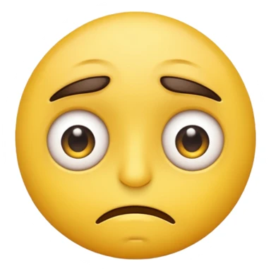 Tired emoji with eye bags sticker