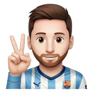 Messi doing the ok sign  sticker