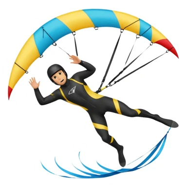 Kiterman en el aire ,caucasico con traje neopreno y casco negro, haciendo un down loop con el kite 13 metros sticker