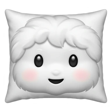 pillow wihout face sticker