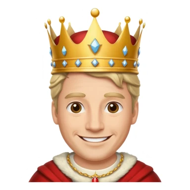 canadian king happy sticker