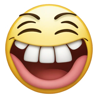 Smily face emoji biting lip sticker