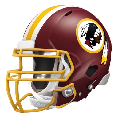 Redskins football helmet sticker