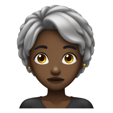 face palm black girl dissapointed sticker