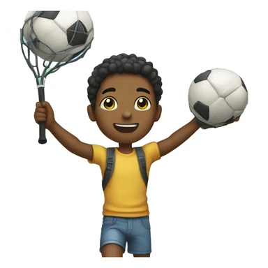 boys playing outdoors sticker