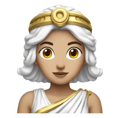 Athena Goddess white sticker
