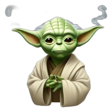 Yoda smoke sticker