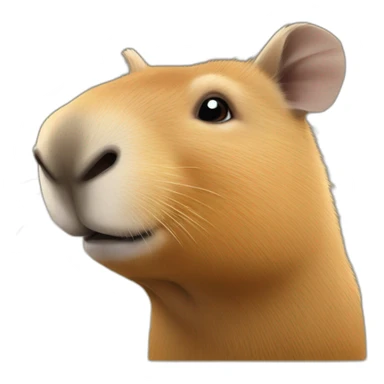 Capybara sur éléphant sticker