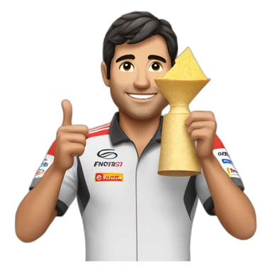 checo perez winning tortilla trophy sticker