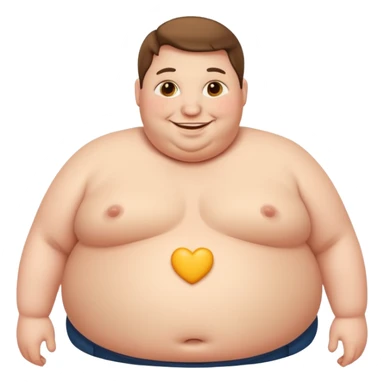 obese person sticker