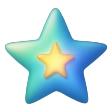 Bright star sticker