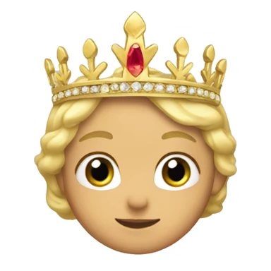 dainty gold tiara  sticker