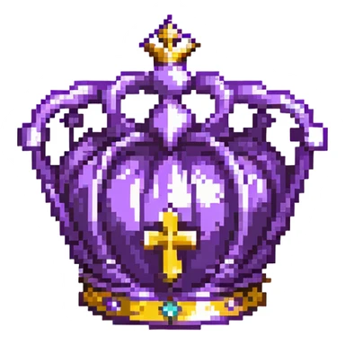 Purple crown with MOD text, universal moderator symbol sticker