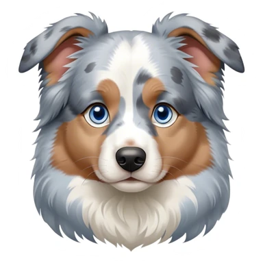 blue merle australian-shepherd blue eyes sticker
