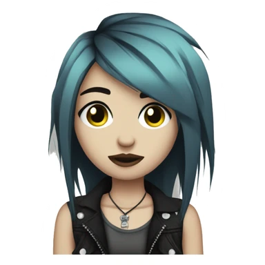 grunge emo punk girl sticker