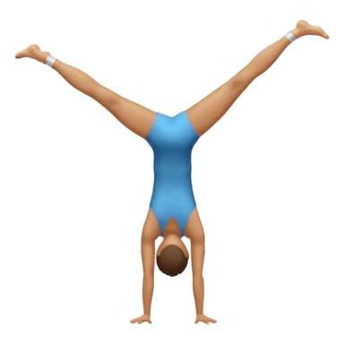 Gymnast doing a handstand sticker