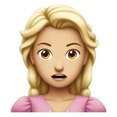 Princess angry  sticker