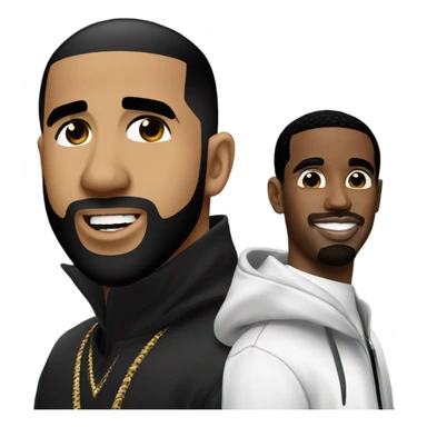 Drake and diddy sticker