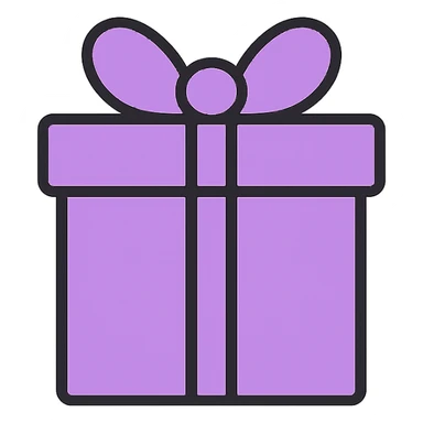 A lavender gift present for a woman sticker