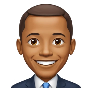 "Create a realistic portrait of Obama with natural lighting & soft background." sticker