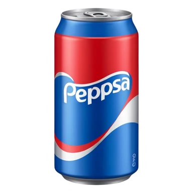 simplistic emoji of a Pepsi can, minimal details, bold colors, no text sticker