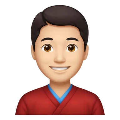 create a chinese man  sticker