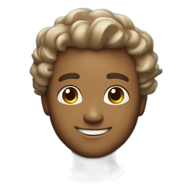 Angel guy with halo and wings and big smile sticker