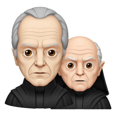 iginio massari and emperor palpatine  sticker