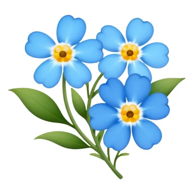 Forget me not’s flowers  sticker