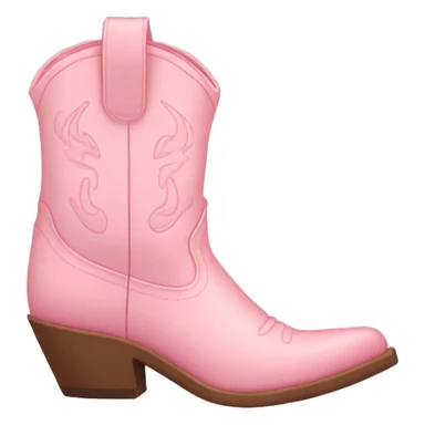 pastel pink cowgirl boots sticker