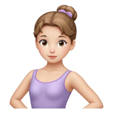 ballet bun girl sticker