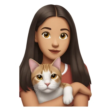 Olivia rodrigo with a cat sticker