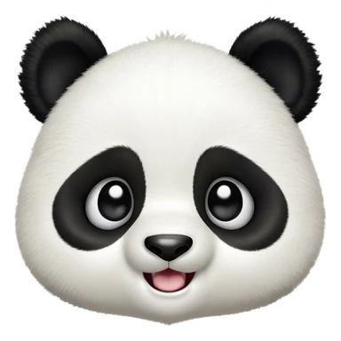 Cinematic Comical Baby Panda Portrait Emoji, Head tilted dramatically with an exaggeratedly amused expression, featuring a quirky, fluffy black and white Fur with wide, expressive eyes filled with playful disbelief, Simplified yet hilariously expressive features, highly detailed, glowing with a slightly sassy glow, high shine, dramatic yet playful, stylized with an air of cheeky mischief, bright and endearing, soft glowing outline, capturing the essence of a spirited and over-the-top baby panda, so meme-worthy it feels like it could roll its eyes into internet fame instantly! sticker