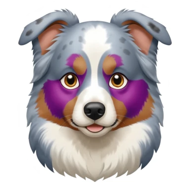 Blue merle Australian Shepherd ￼ sticker