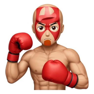 Saitama red hand punch with boxing glove sticker