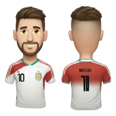 Messi in marocco sticker