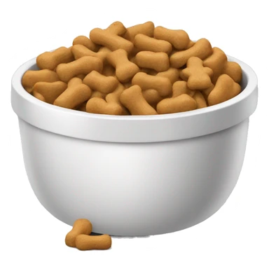 Dog food bowl with treats  sticker