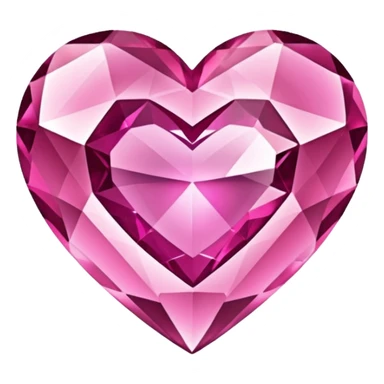 glitter pink crystal heart sticker