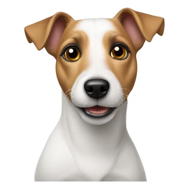 White jack Russell terrier  sticker