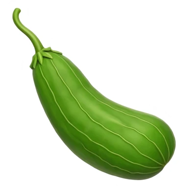 A long bitter gourd sticker