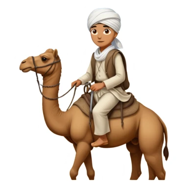 Desert Nomad Traveler with camel sticker