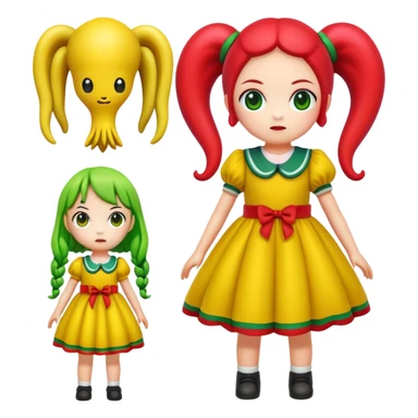 Squid Game giant doll from Red Light Green Light game sticker