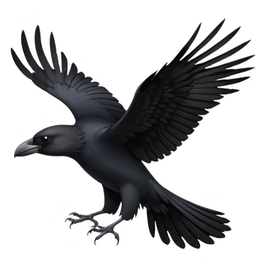flying crow sticker