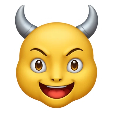 😈 this emoji but yellow and no horns sticker