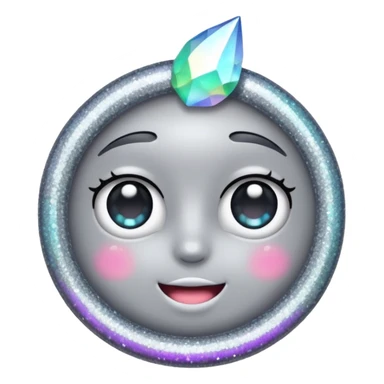 vamp glitter gray sticker