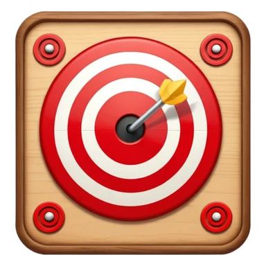 Moving target board with blinking light sticker