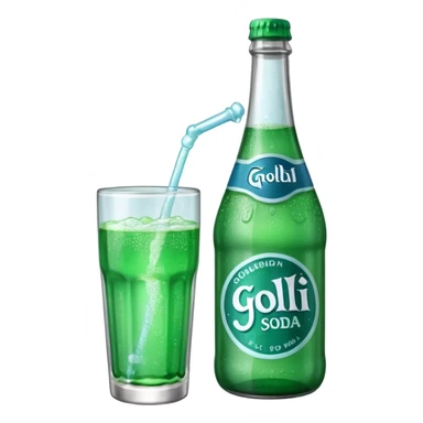 A bottle of goli soda sticker