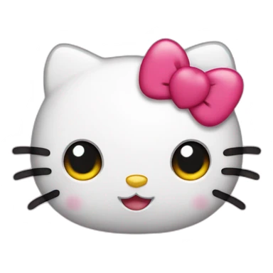 Hello Kitty with heart in her eyes sticker