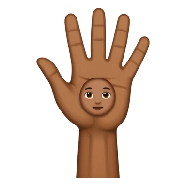 hand holding a sign "amen" sticker