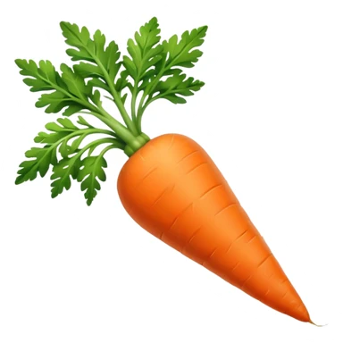 Carrot with green top sticker